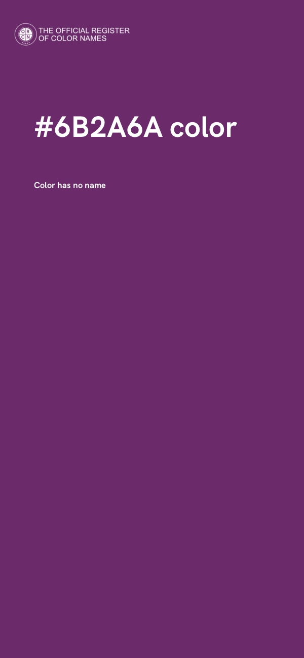 #6B2A6A color image