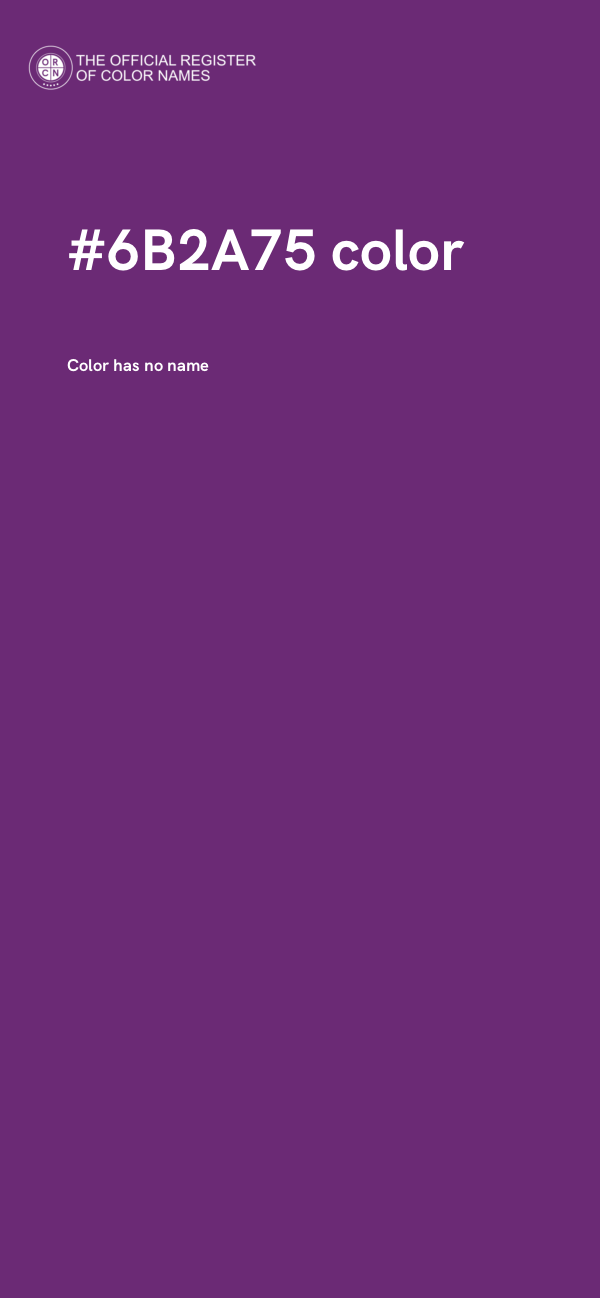 #6B2A75 color image