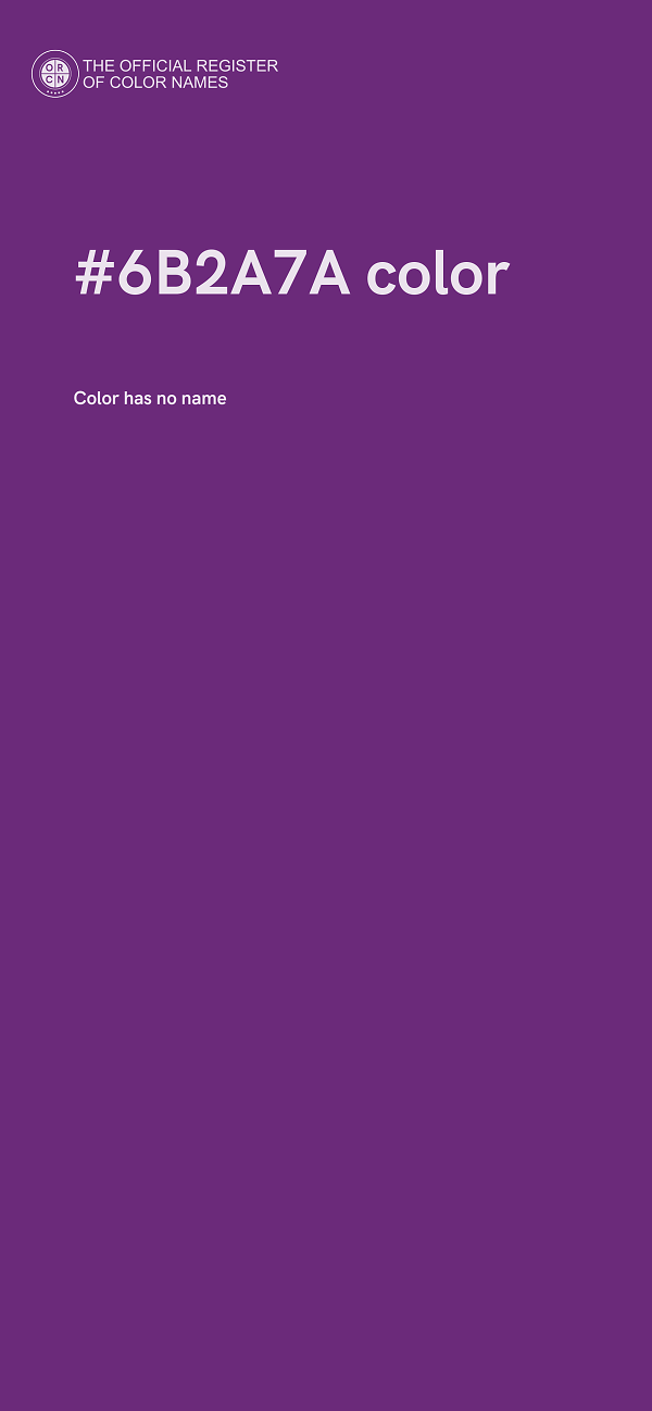 #6B2A7A color image