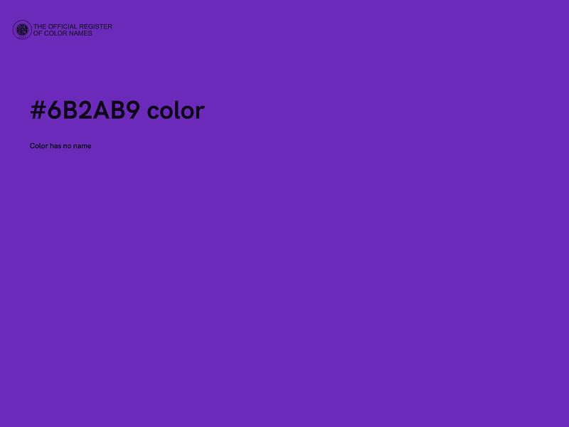 #6B2AB9 color image