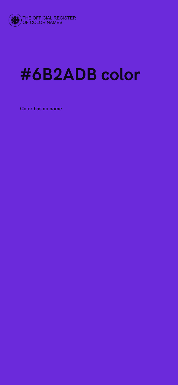 #6B2ADB color image