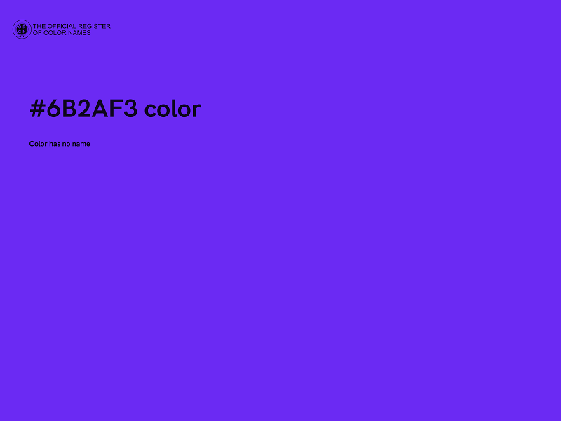 #6B2AF3 color image