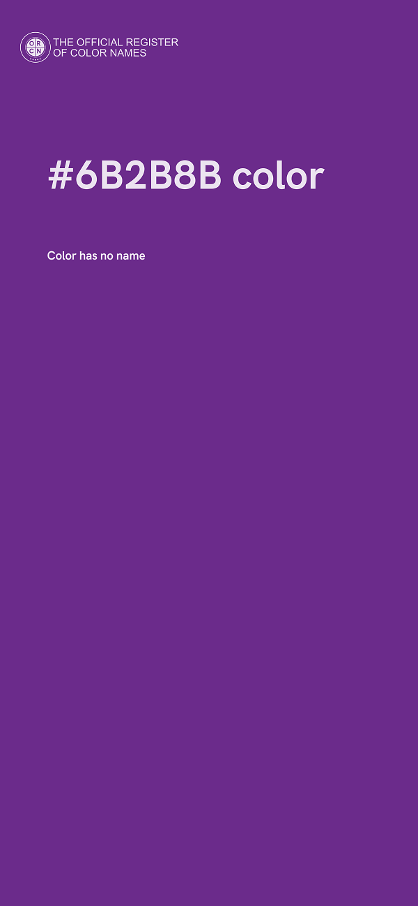 #6B2B8B color image