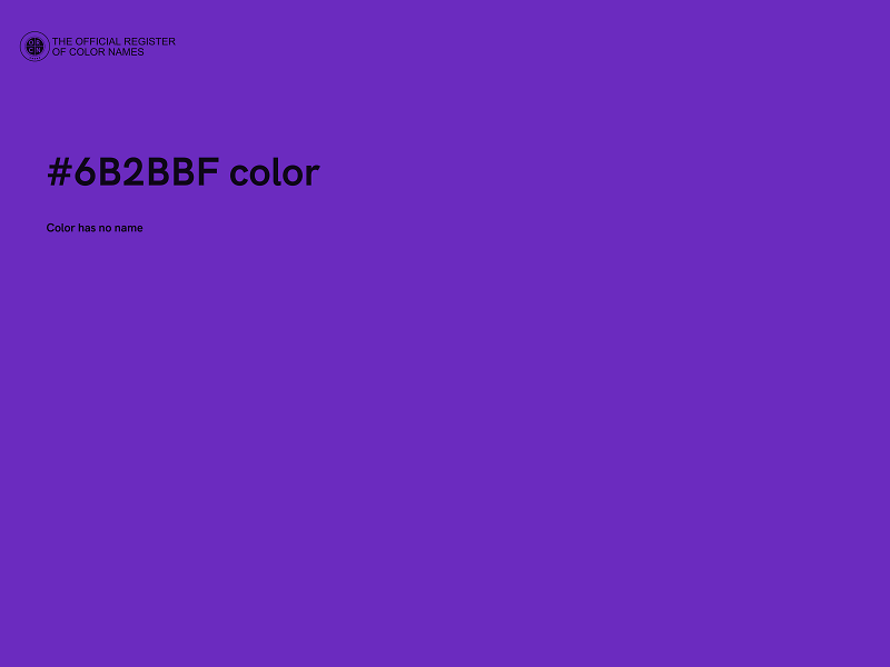 #6B2BBF color image