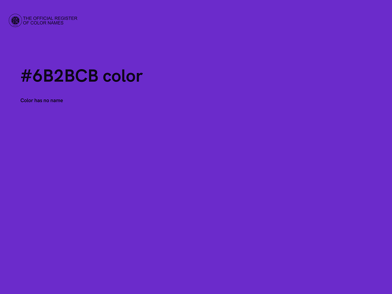 #6B2BCB color image