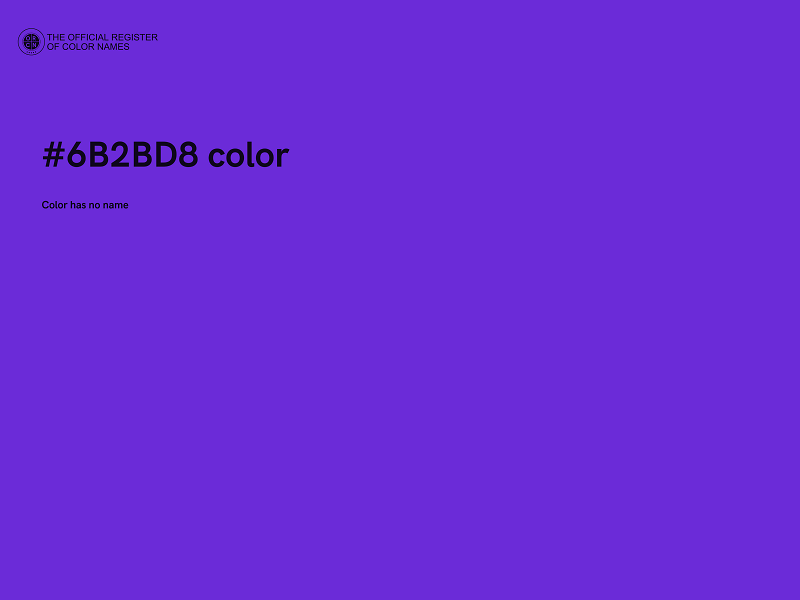 #6B2BD8 color image