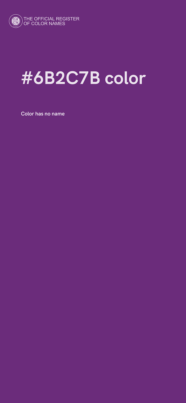 #6B2C7B color image