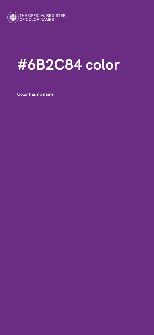 #6B2C84 color image