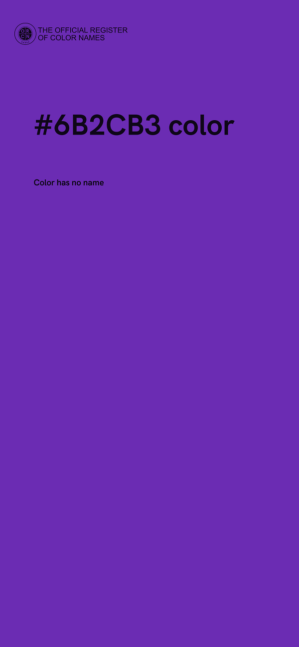 #6B2CB3 color image