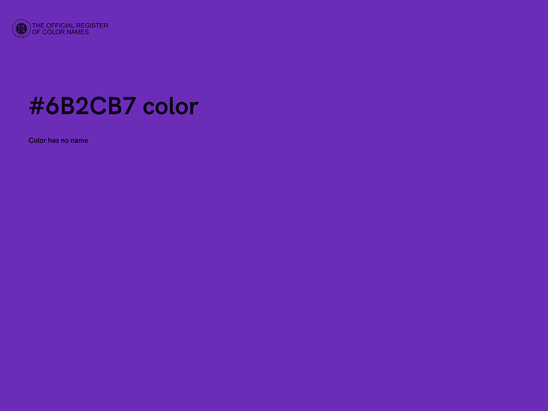 #6B2CB7 color image