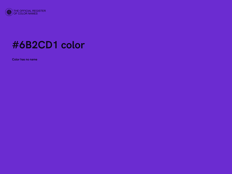 #6B2CD1 color image