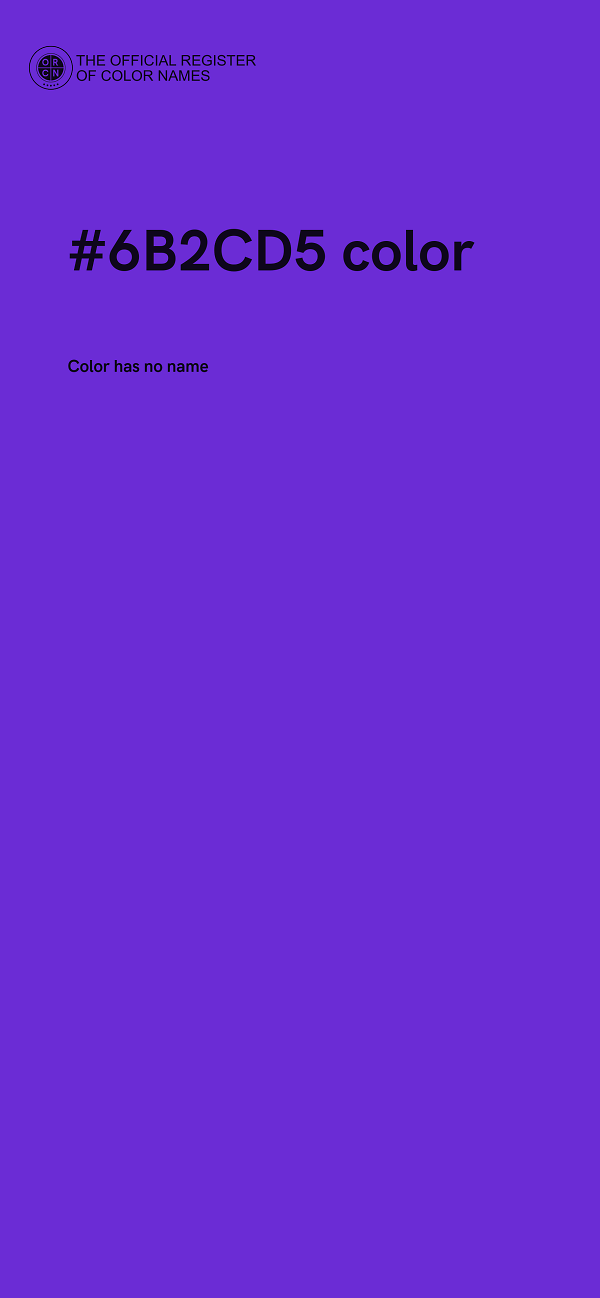 #6B2CD5 color image