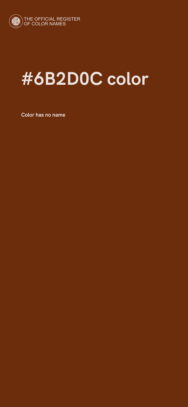 #6B2D0C color image
