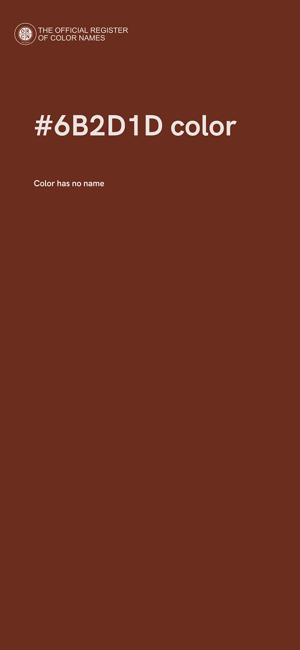 #6B2D1D color image