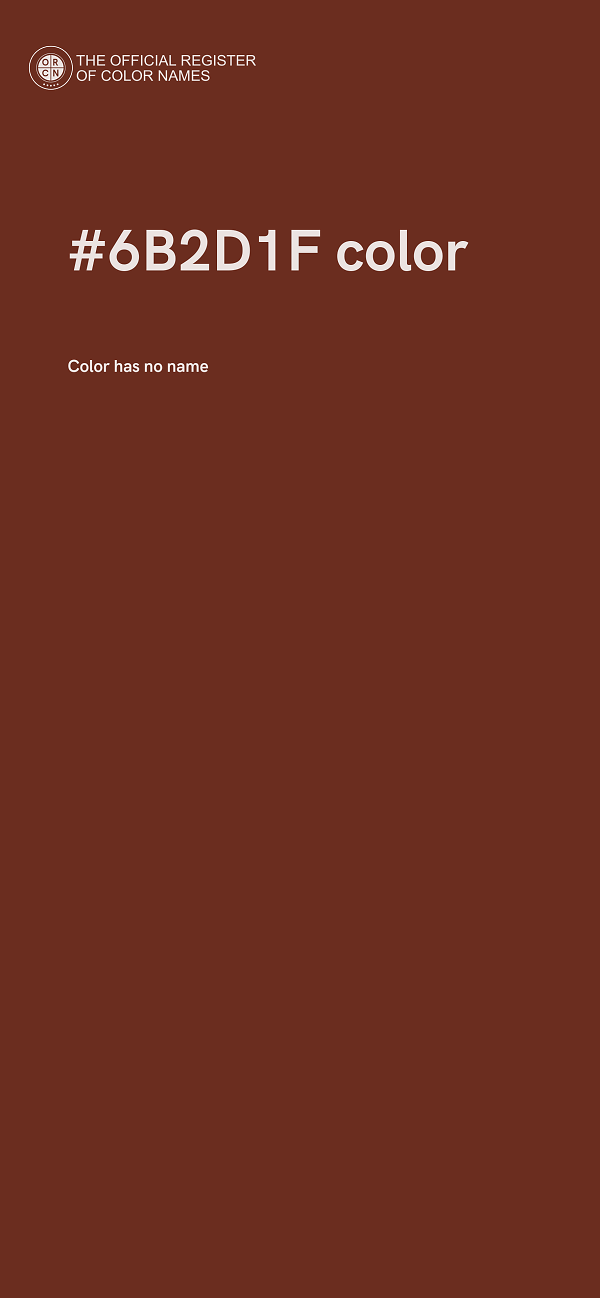 #6B2D1F color image