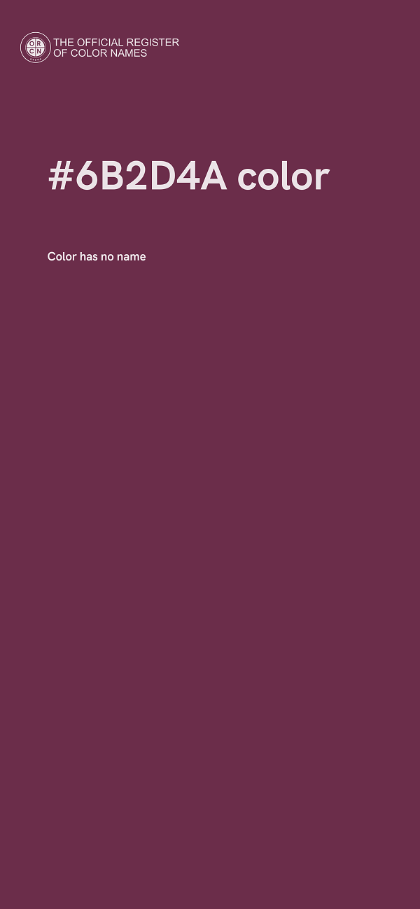 #6B2D4A color image