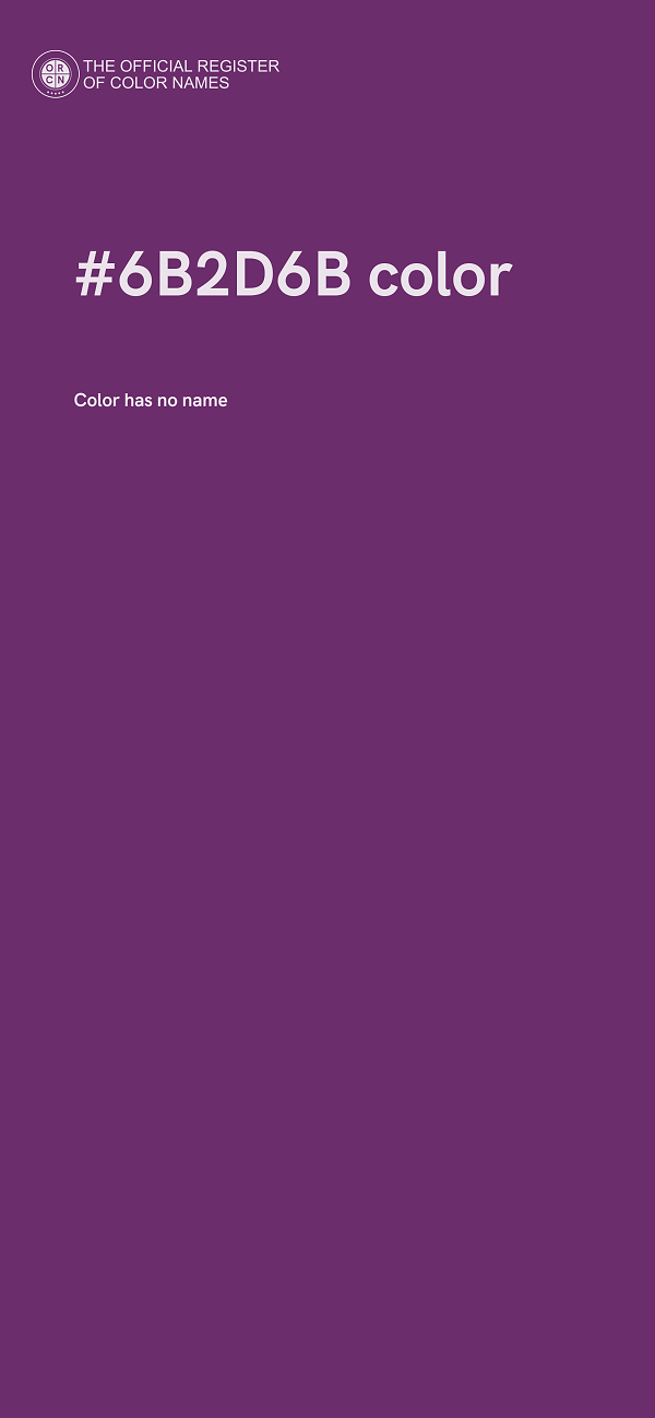 #6B2D6B color image