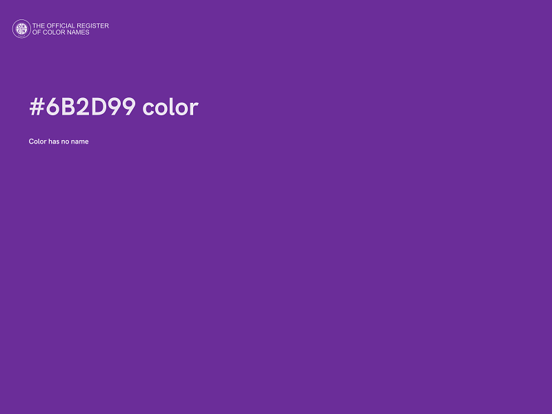 #6B2D99 color image