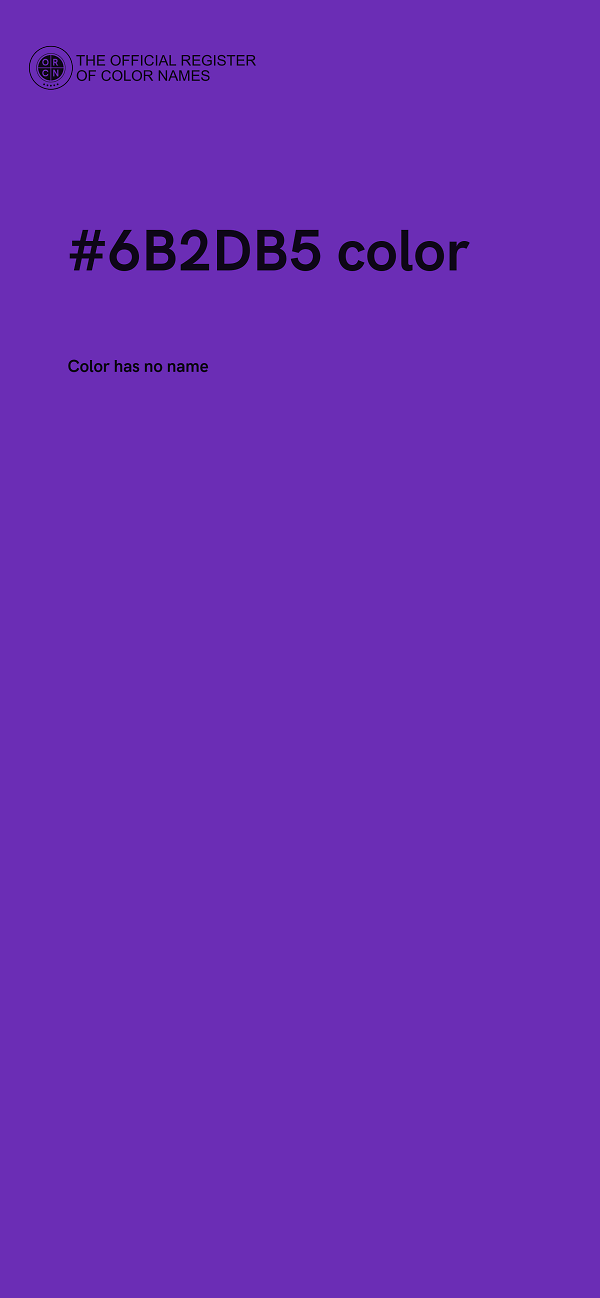 #6B2DB5 color image
