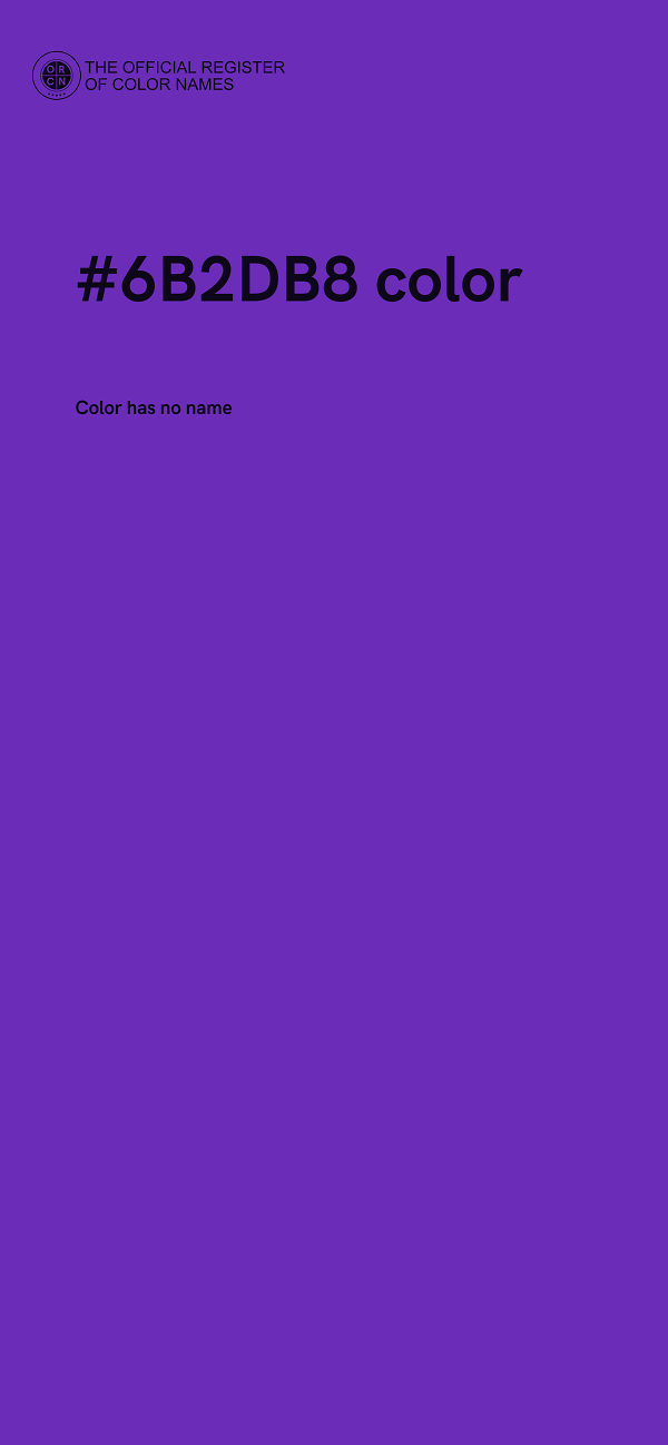 #6B2DB8 color image