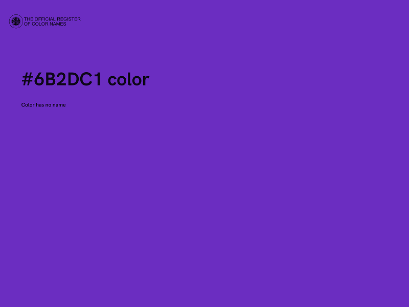 #6B2DC1 color image