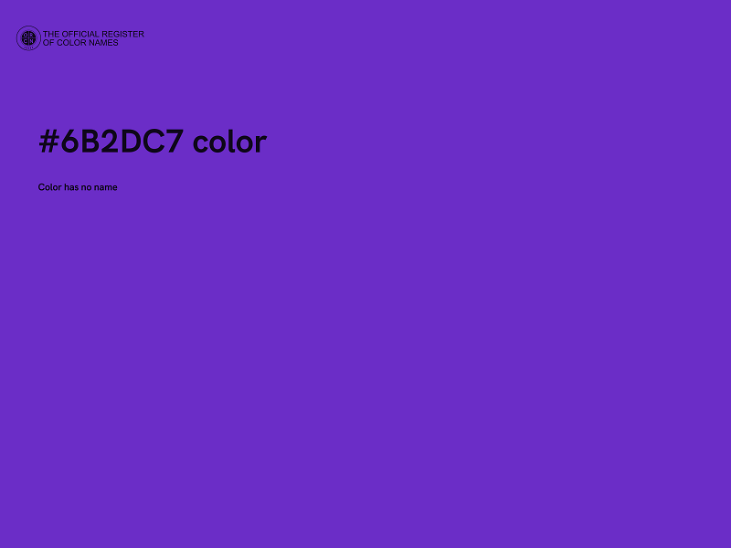 #6B2DC7 color image