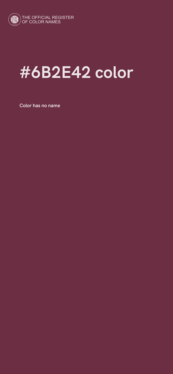 #6B2E42 color image