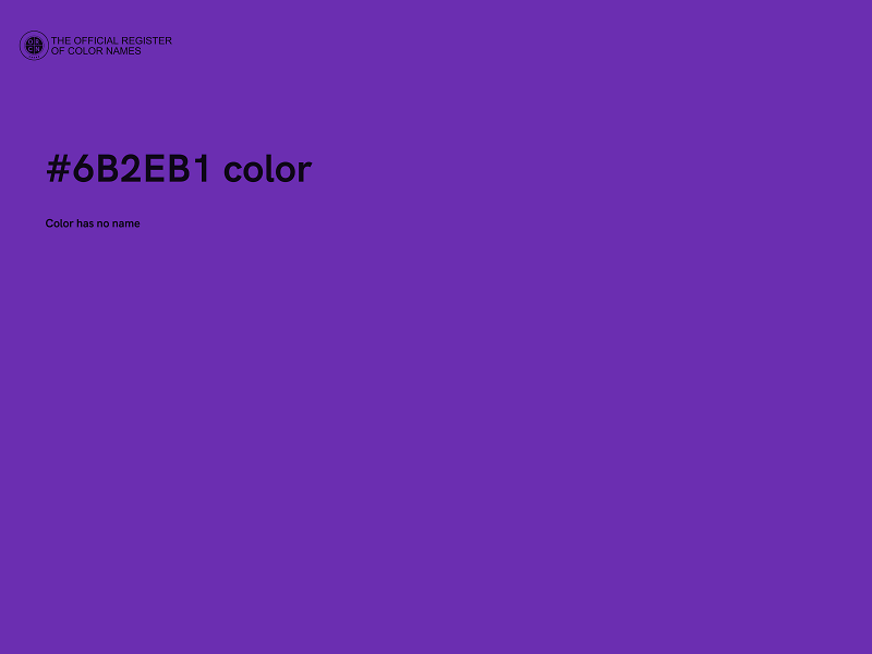 #6B2EB1 color image