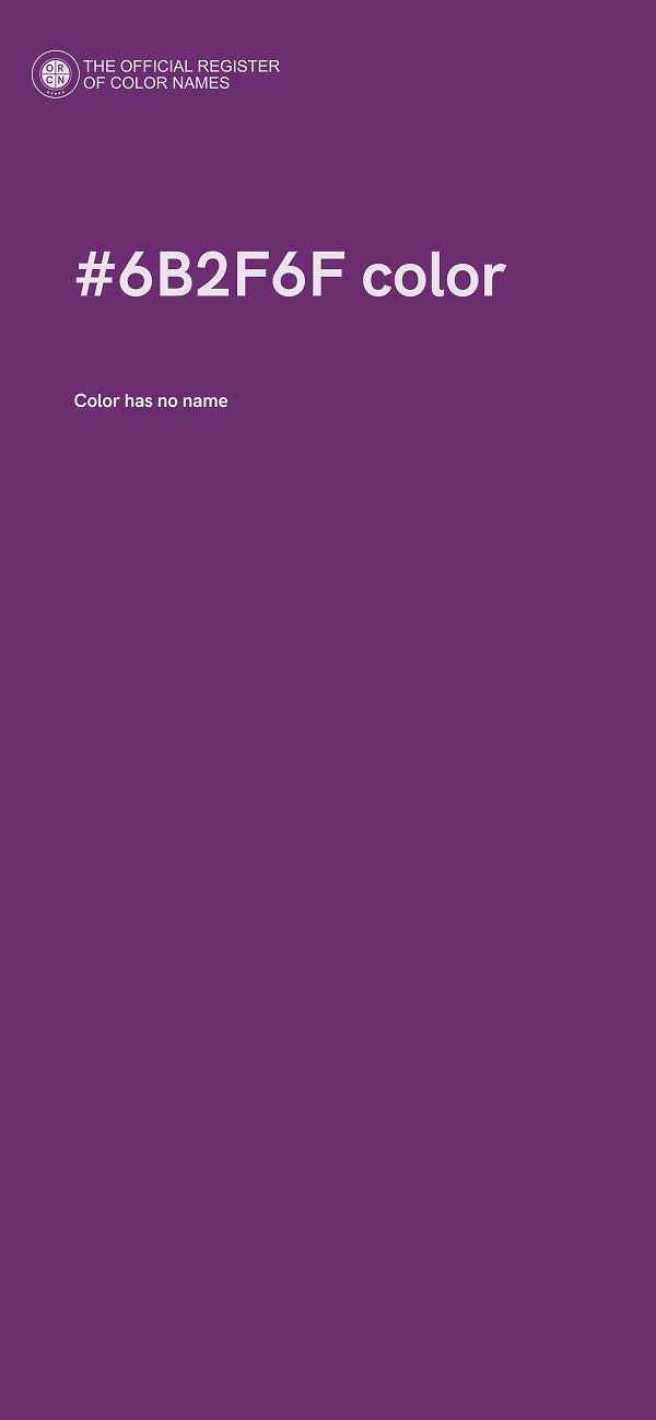 #6B2F6F color image
