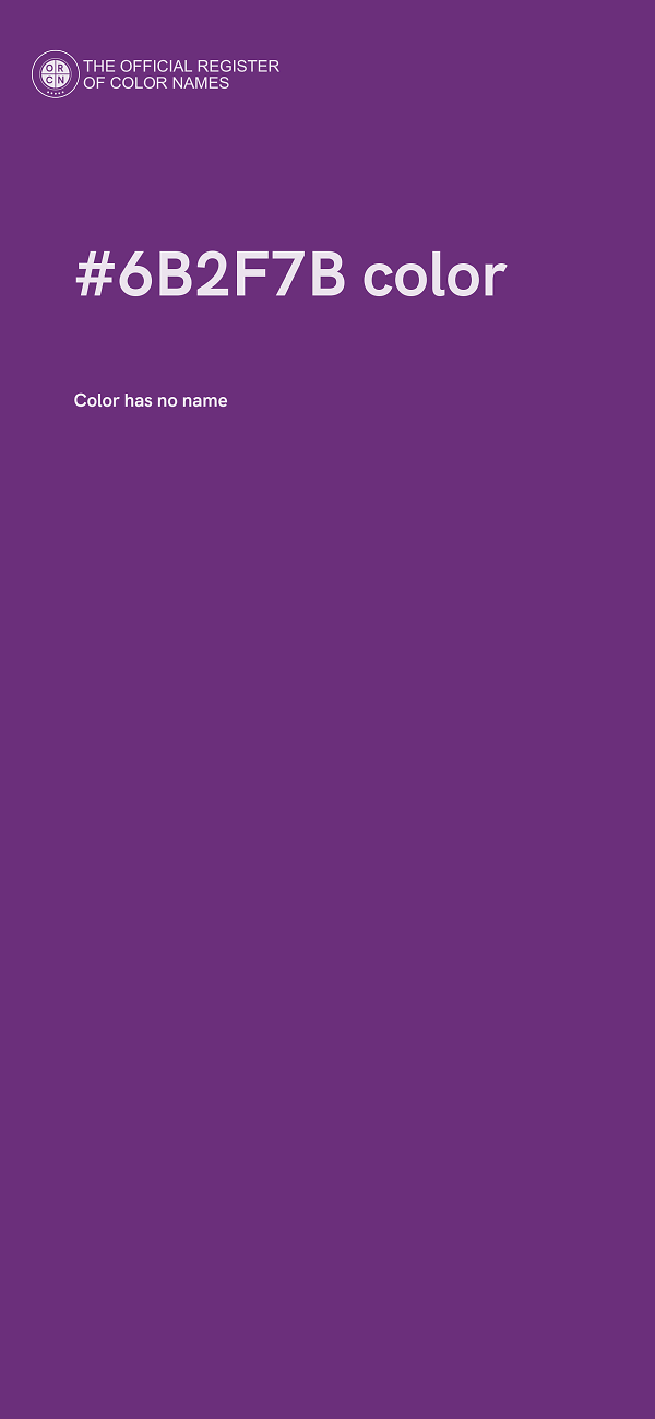 #6B2F7B color image