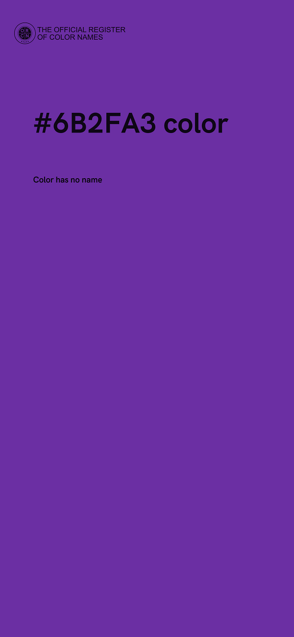 #6B2FA3 color image