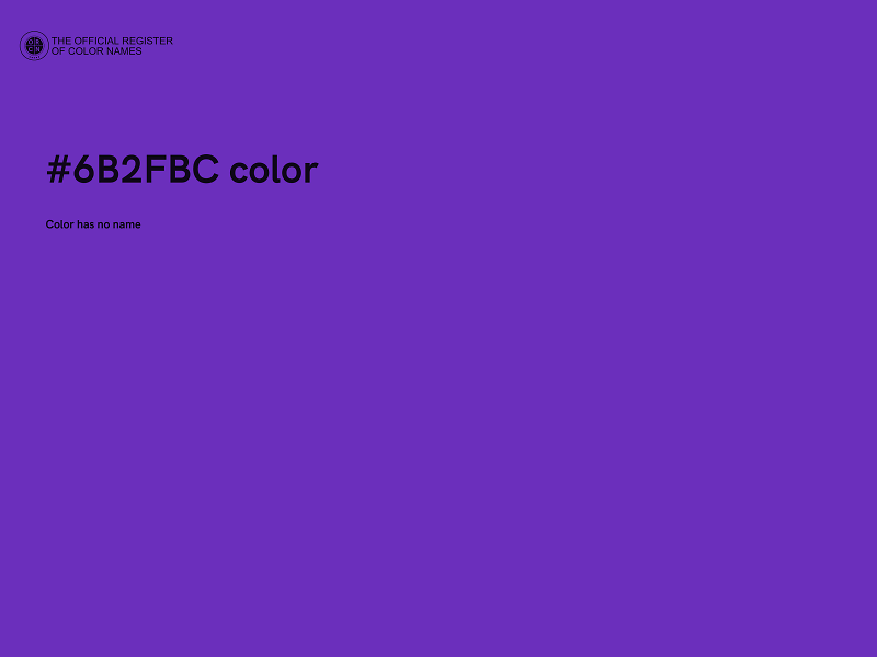 #6B2FBC color image
