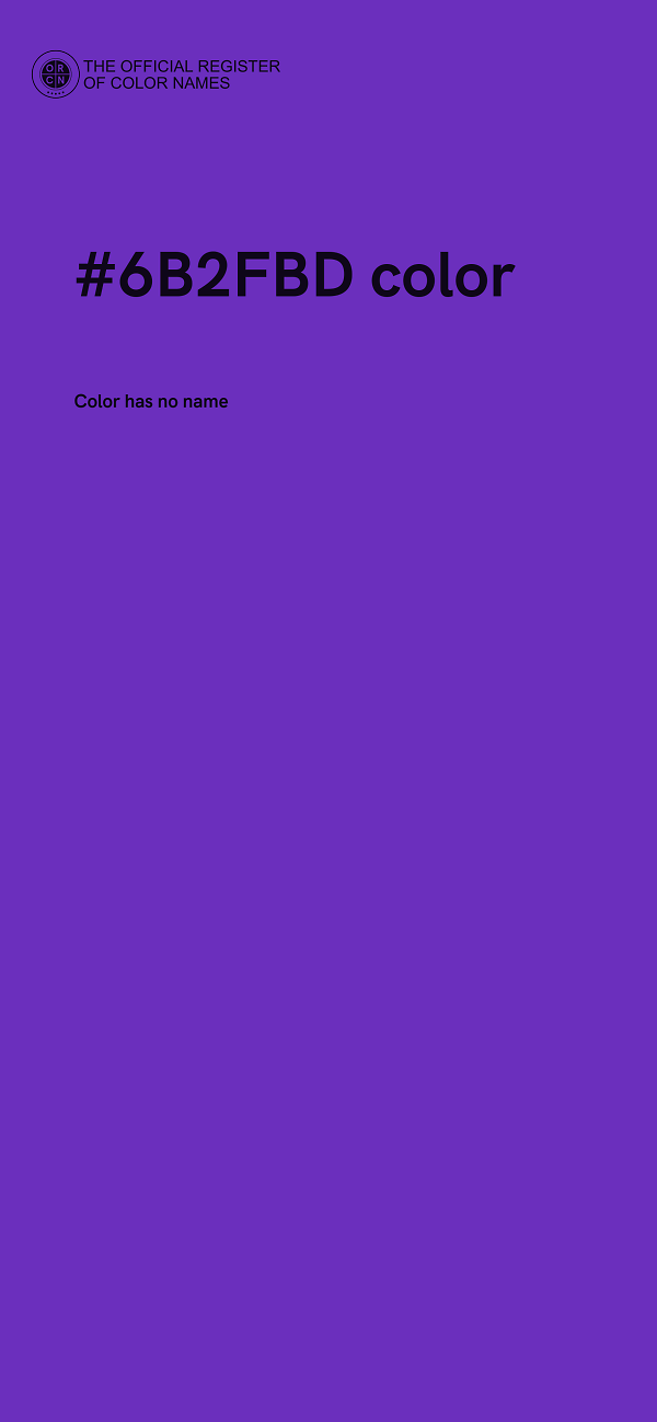 #6B2FBD color image