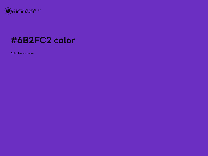 #6B2FC2 color image