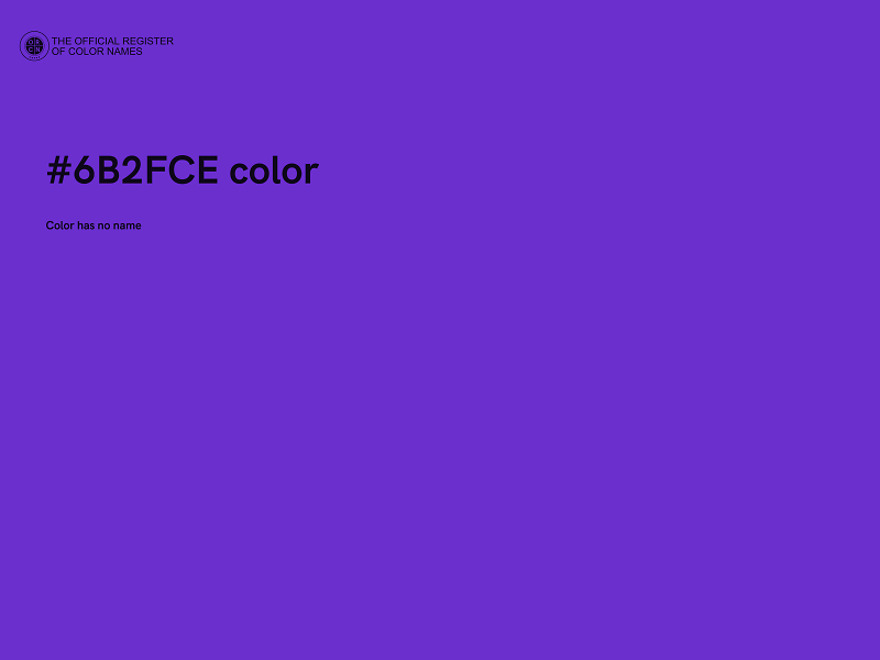 #6B2FCE color image