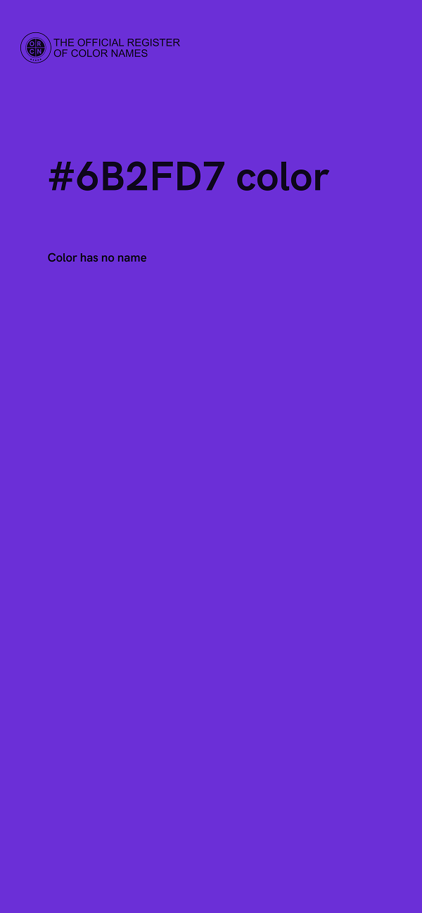 #6B2FD7 color image