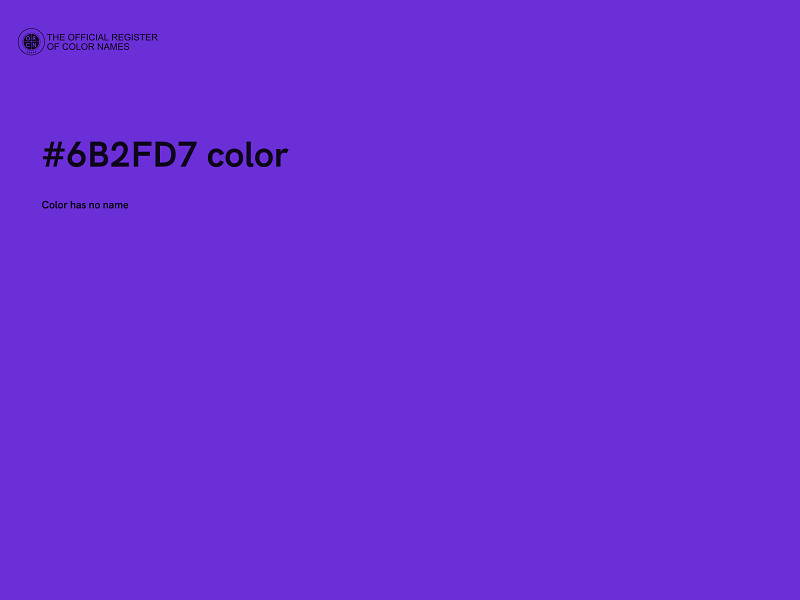 #6B2FD7 color image