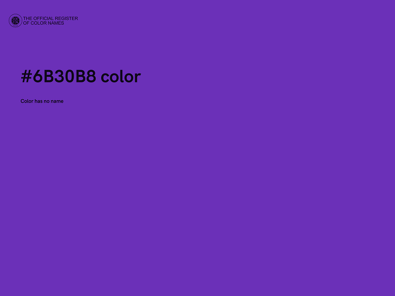 #6B30B8 color image