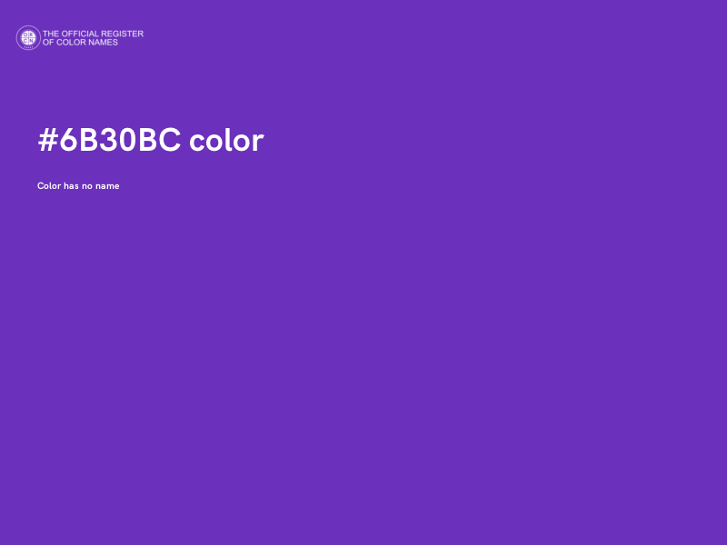 #6B30BC color image