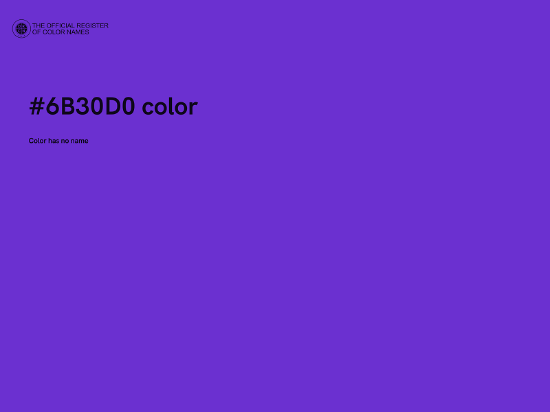 #6B30D0 color image