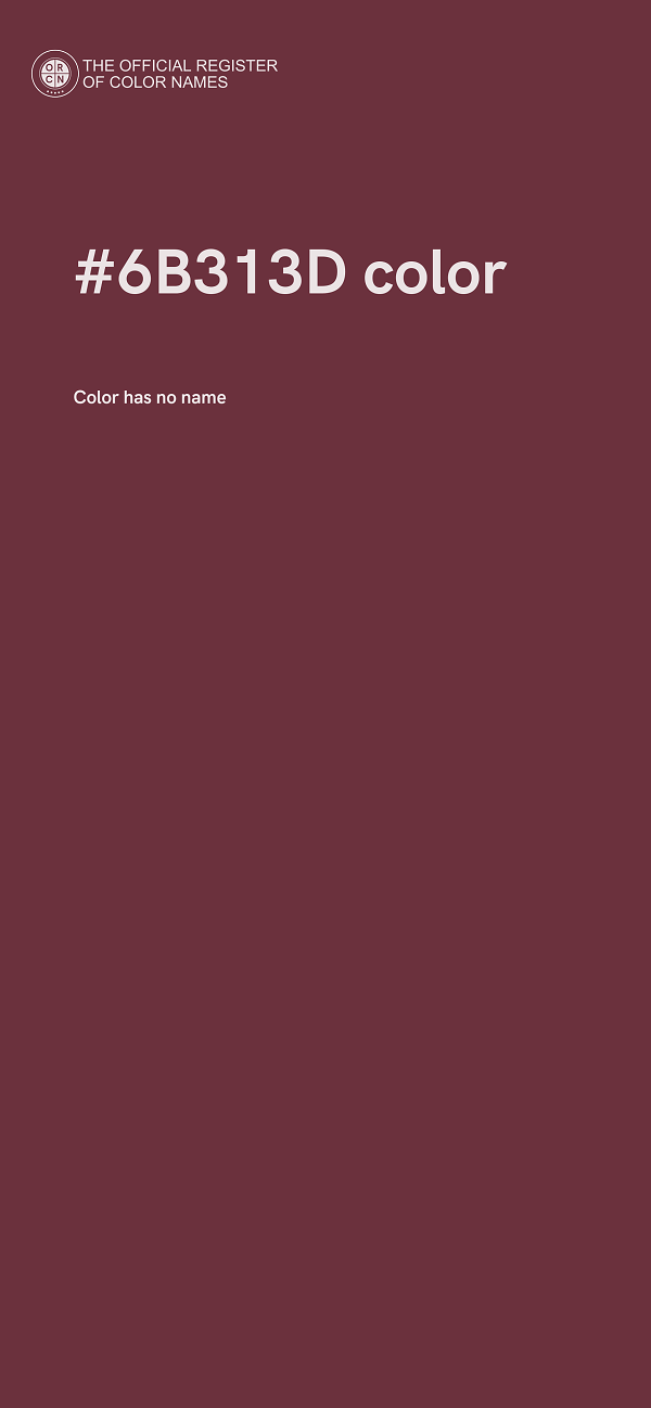 #6B313D color image