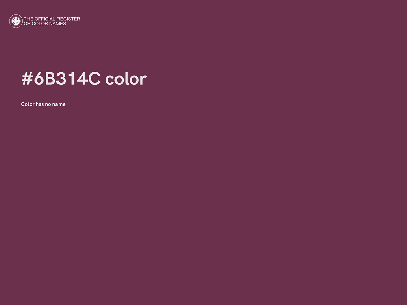 #6B314C color image
