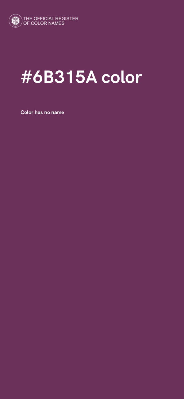 #6B315A color image