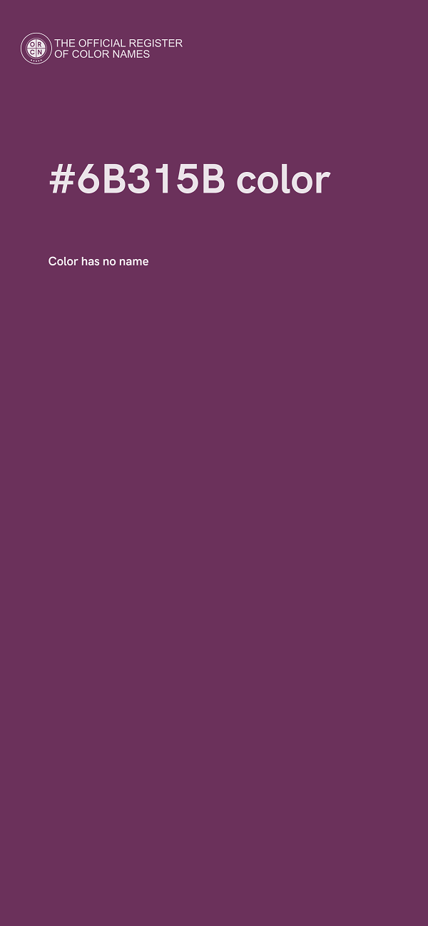 #6B315B color image