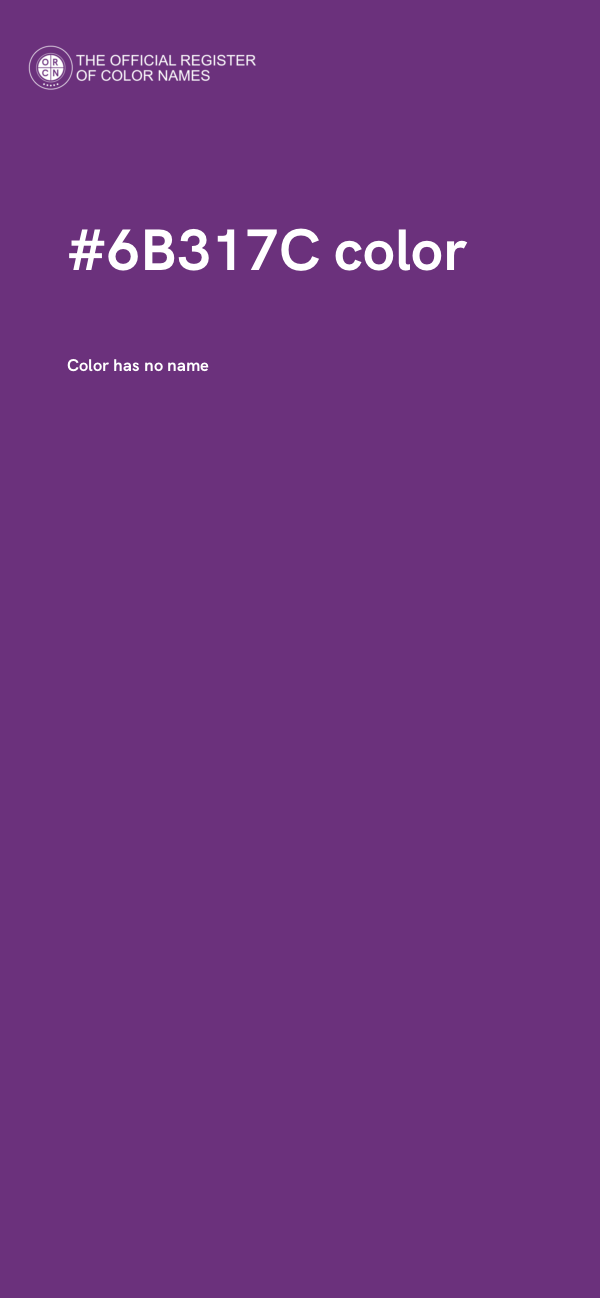 #6B317C color image