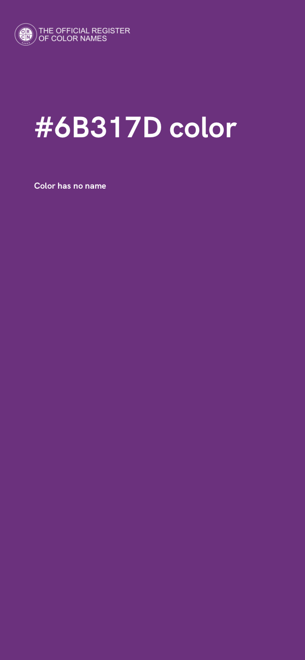 #6B317D color image