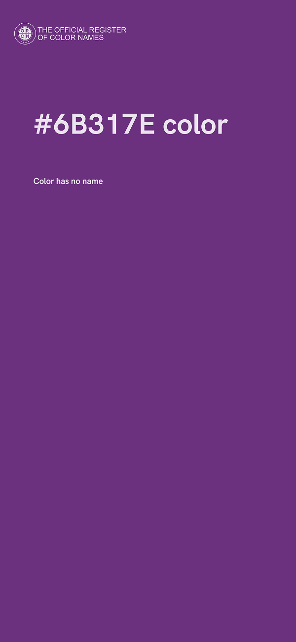 #6B317E color image