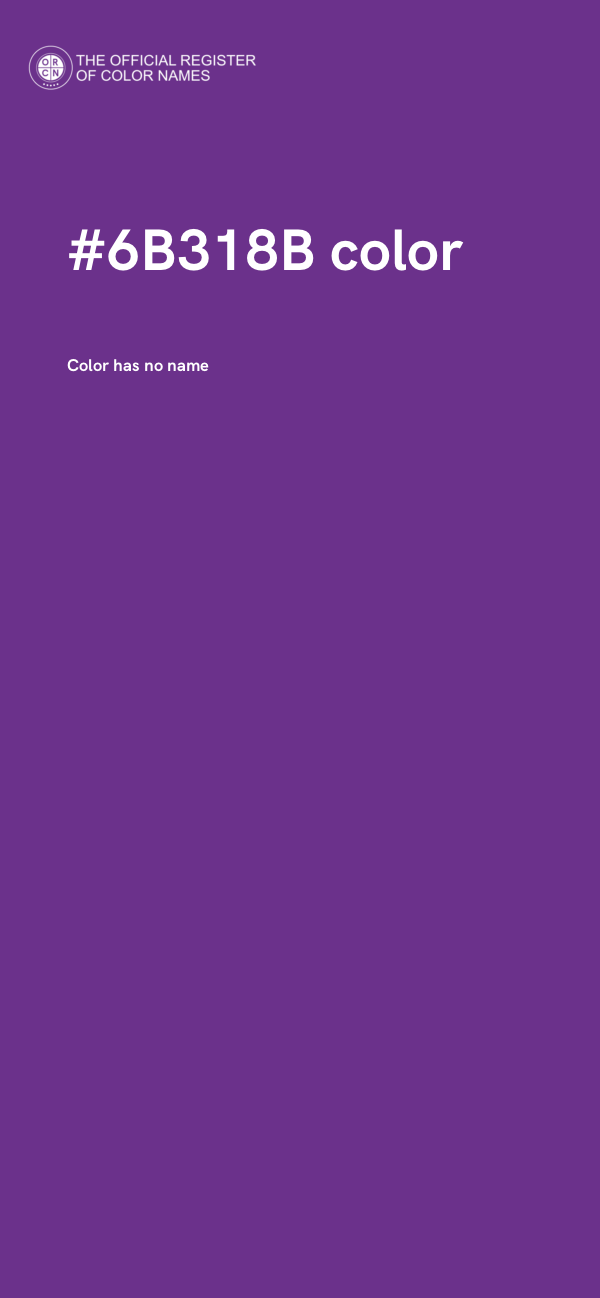 #6B318B color image
