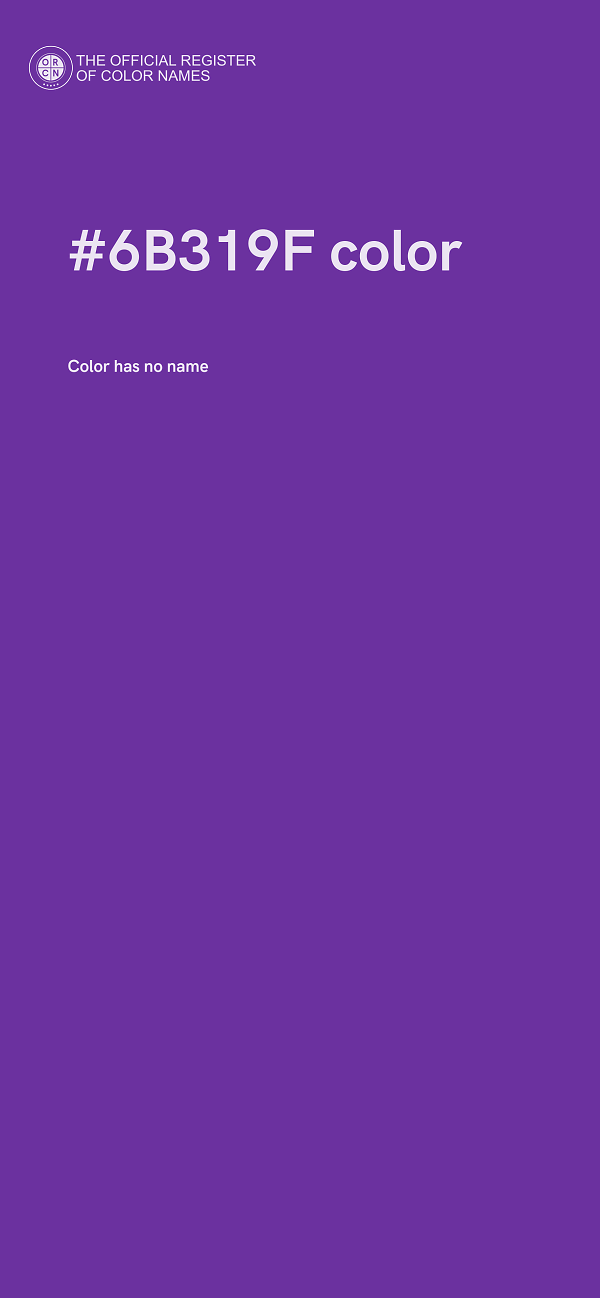 #6B319F color image