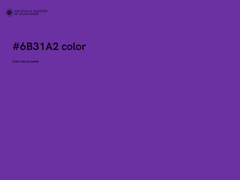 #6B31A2 color image